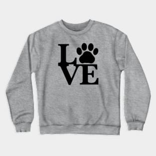 Love for cats (black) Crewneck Sweatshirt